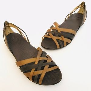 Crocs Huarache Flat Jelly Shoe D’Orsay Women’s 9